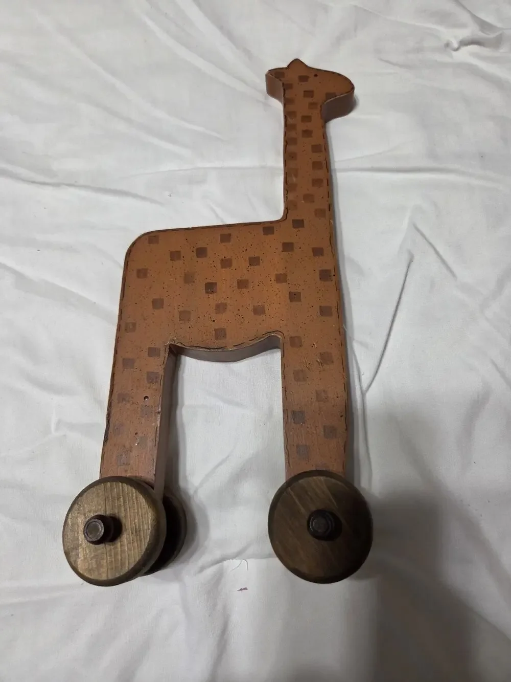 Handmade Wooden Giraffe Push Toy Designed For Toddlers 12